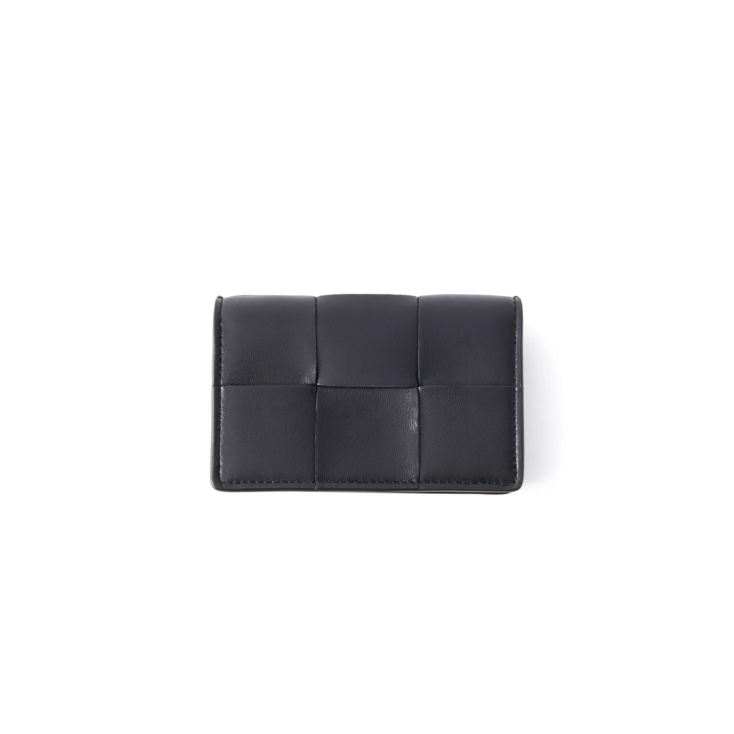 BOTTEGA VENETA CASSETTE INTRECCIATO LEATHER CARD HOLDER 651396 (12.2*8*2.5cm)